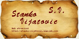Stanko Vijatović vizit kartica